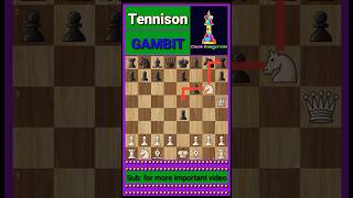 Tennison Gambit Chess Openings Tricks chess [upl. by Dillon]