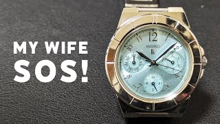 Seiko LUKIA 5Y89 ladies watch from the 1990s [upl. by Ahtebbat]