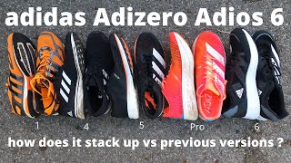 adidas Adizero Adios 6  how does it stack up against previous versions [upl. by Hairom]