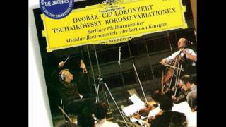 Tchaikovsky Variations on a Rococo Theme 22 Rostropovich Karajan [upl. by Kale63]