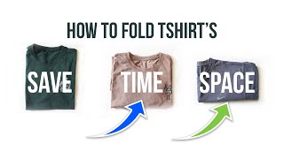 How To Fold T Shirt In 2 Seconds  Quick T Shirt Folding Method Revealed [upl. by Eilloh]