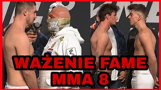 Ważenie FAME MMA 8  Kasjo VS Najman  Marcin Dubiel VS Kacper Blonsky fame mma [upl. by Cherie210]