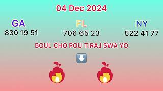 Boul Cho🔥🔥🔥Krazebank Pou Tiraj GA FLNY Swa  04 Decembre 2024  Bingo 4️⃣1️⃣77Ny🎯✅ [upl. by Etterraj656]