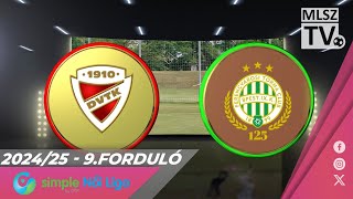 DVTK  FTCTelekom  10  Simple Női Liga  9 forduló  MLSZTV [upl. by Stephana]