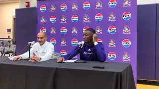 ECU vs NC Wesleyan Post Game Press Conference With Mike Schwartz and CJ Walker 11425 [upl. by Emmalyn]