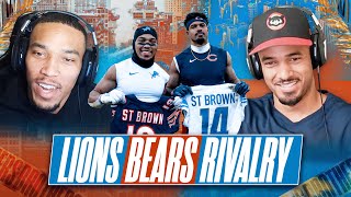 AmonRa St Brown Talks Trash amp Tries to Get Inside Info on Bears w Equanimeous  Bears vs Lions [upl. by Swayne847]