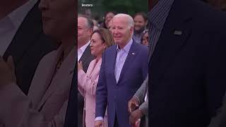 Moment Joe Biden appears to freeze [upl. by Rika]