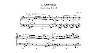 Edvard Grieg  Lyric Pieces Volume III op 43 With score [upl. by Newcomer]