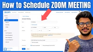 How to Schedule a Zoom Meeting HINDI [upl. by Jez482]