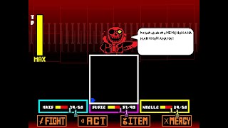 DELTATRAVELER Underfell Sans Genocide Fight [upl. by Onateag]