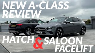 2023 AClass facelift review  New MercedesBenz AClass hatchback and saloon test drive [upl. by Allyson928]