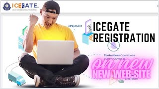 New Process For Icegate Registration  How to register on new icegate Web Site with complete guide [upl. by Brill]