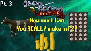 OSRS F2P Money Making 1 Full Hour of Looting Cowhides Ep3 [upl. by Udall]