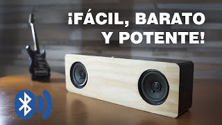 CREA TU ALTAVOZ BLUETOOTH CASERO de MADERA  Parlante Portátil [upl. by Kelton]