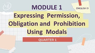 Grade 9 English Q1 Ep1 Modals 1 [upl. by Dagall]