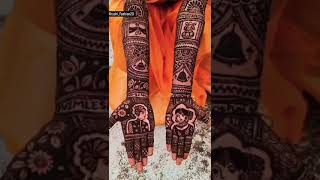 Bridal mehndi design ❤️ mehndi mehndihenna viralshort viralvideo henna [upl. by Fanchon]