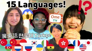 Polyglots REACT to a Japanese Polyglot Speaking Their Languages  OmeTV [upl. by Noyr]