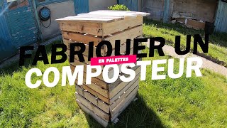 TUTOGUIDE complet de FABRICATION dun COMPOSTEUR en PALETTES [upl. by Eivla]