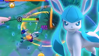 🥶¡GLACEON VUELVE A ESTAR POTENTE🥶 MEJOR BUILD Pokemon Unite [upl. by Aridan]