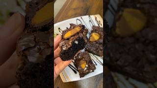 Fudge brownies recipe shorts youtubeshorts brownie [upl. by Adlesirg170]