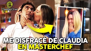 Me disfracé de CLAUDIA BAHAMÓN en MASTERCHEF CELEBRITY COLOMBIA  Christopher Carpentier [upl. by Elisha396]