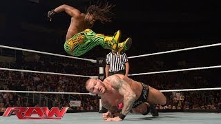 Kofi Kingston vs Randy Orton Raw Jan 13 2014 [upl. by Anytsyrk613]