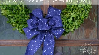 How to Make a Wreath Bow [upl. by Yelrahs]