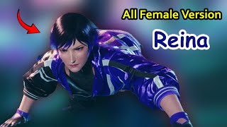 TEKKEN 8  Reina  Using All Rage Art Female characters  ProGamerSaga [upl. by Aderb]