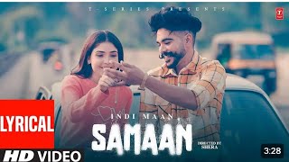 Ni Tu Hor Kithe Dil La Liya Song Samaan Video with lyrics  Indi Maan   Latest Punjabi Songs [upl. by Ehcropal]