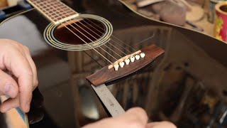 Repairing a Lifting Acoustic Guitar Bridge [upl. by Asined]