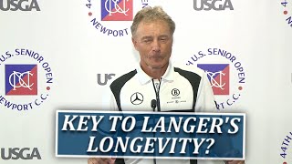 What Is Key To Bernhard Langers Longevity His 16th US Senior Open Start [upl. by Iht]