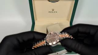 Rolex Date Just 31 Rose Gold Stainless Steel Pink Dial 278271 [upl. by Ellenet615]