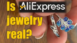 Does Aliexpress sell real jewelry Testing sterling silver and moissanite from Aliexpress [upl. by Pihc107]