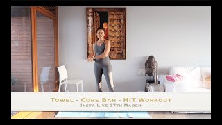 Fletcher Towel  Core Barre  HIIT Workout [upl. by Alya200]