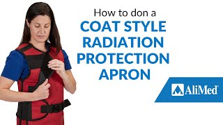 How to don a coat style radiation protection apron AliMed® Coat Apron [upl. by Marcoux]