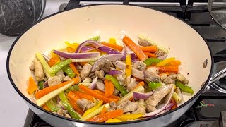 HOW I MAKE THIS EASY CHICKEN VEGETABLE STIR FRY IN UNDER 15 MINUTES MAKING IT A WEEKNIGHT FAVORITE [upl. by Ayor]