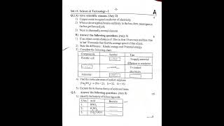 Standard 9th science and technology part 1 1st semester question paper 2024 Maharashtra board [upl. by Anuaf]