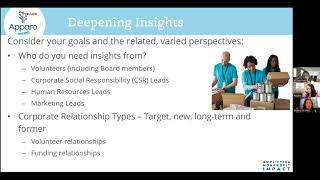 Nonprofit Marketing Education Webinar Series Driving Corporate Engagement [upl. by Rubin]