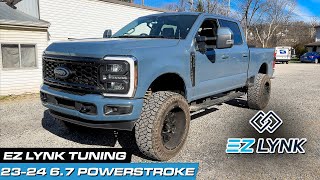 2024 67 Powerstroke HO EZLYNK Tune and Down Pipe Removal [upl. by Neibart]