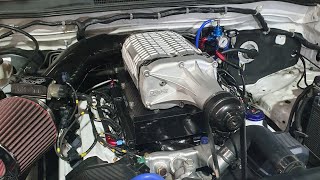 Supercharged 1uz Hilux 2wd Harrop supercharger HTV1900 Link G4 Storm ecu CartuneNZ [upl. by Rheims671]