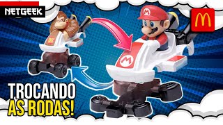 SABIA QUE DÁ PRA TROCAR AS RODAS DOS BRINDES DO MARIO KART  MC LANCHE FELIZ  MCDONALDS [upl. by Xylina]