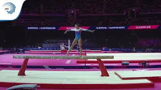 Kaja SKALSKA POL  2018 Artistic Gymnastics Europeans junior qualification beam [upl. by Raphael]