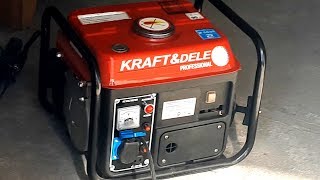 Agregat Prądotwórczy Na Działkę Kraft Dele 1200 Wat Mały 2T Benzynowy Generator Prądu PL [upl. by Aikemit43]