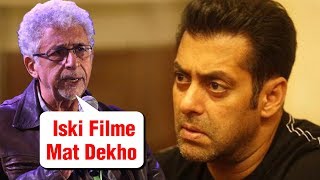 Salman Khan Gets SLAMMED By Naseeruddin Shah [upl. by Dukey634]