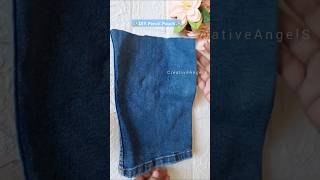 പഴയ jeans കൊണ്ടൊരു Pencil Pouch 😱DIY Pencil Pouch shortsfeed pencilpouch [upl. by Linus]