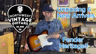 Unboxing 6 New Arrivals  Fender Heritage [upl. by Llecrad]