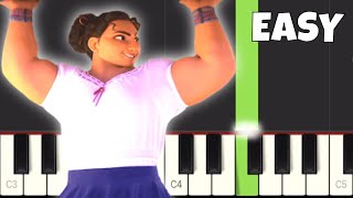 Disneys Encanto  Surface Pressure  EASY Piano Tutorial [upl. by Watt386]