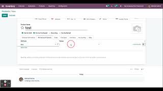 Create New Products in Odoo 15 Inventory Module [upl. by Netsoj41]