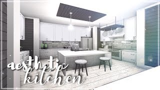 ROBLOX  Bloxburg Aesthetic Kitchen [upl. by Nolyk]