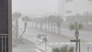 WATCH Heavy rain strong wind from Tropical Storm Debby in North Myrtle Beach [upl. by Tucker894]